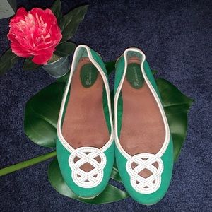 Sperry Green Flats Sz 8